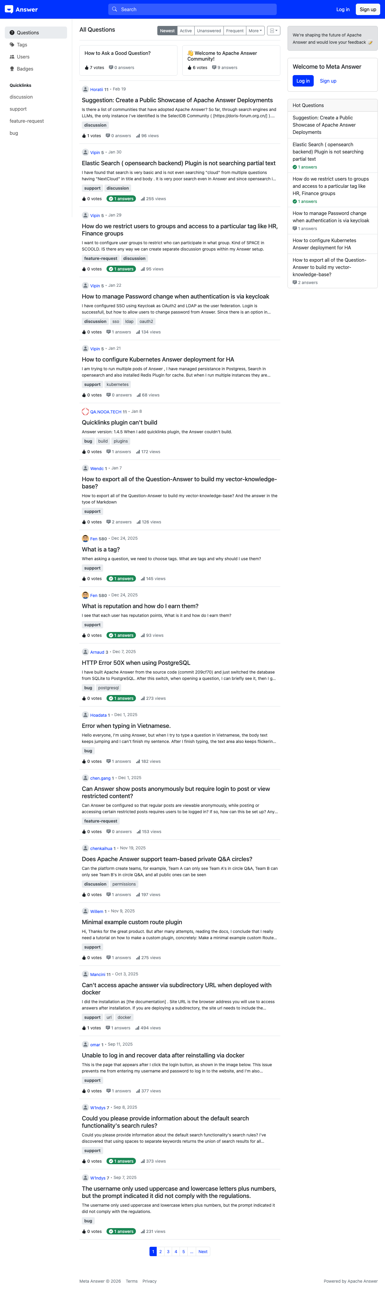 Apache Answer documentation generated by KodaDocs